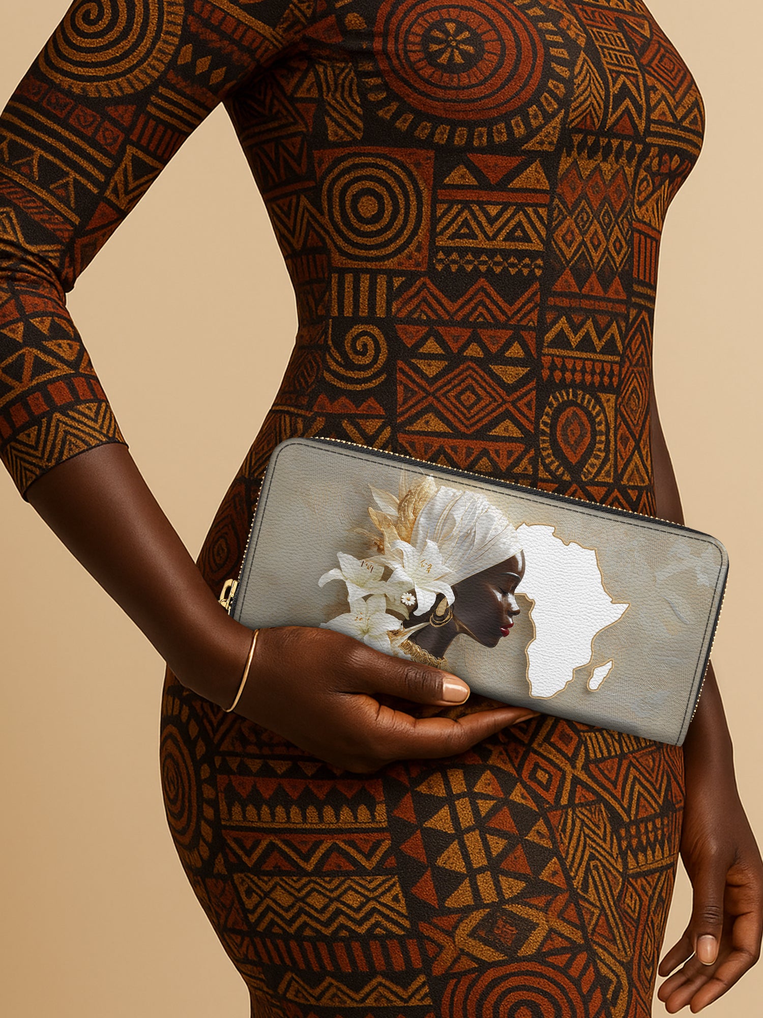 African Brilliance Slimline Zippy Wallet QR0XD556