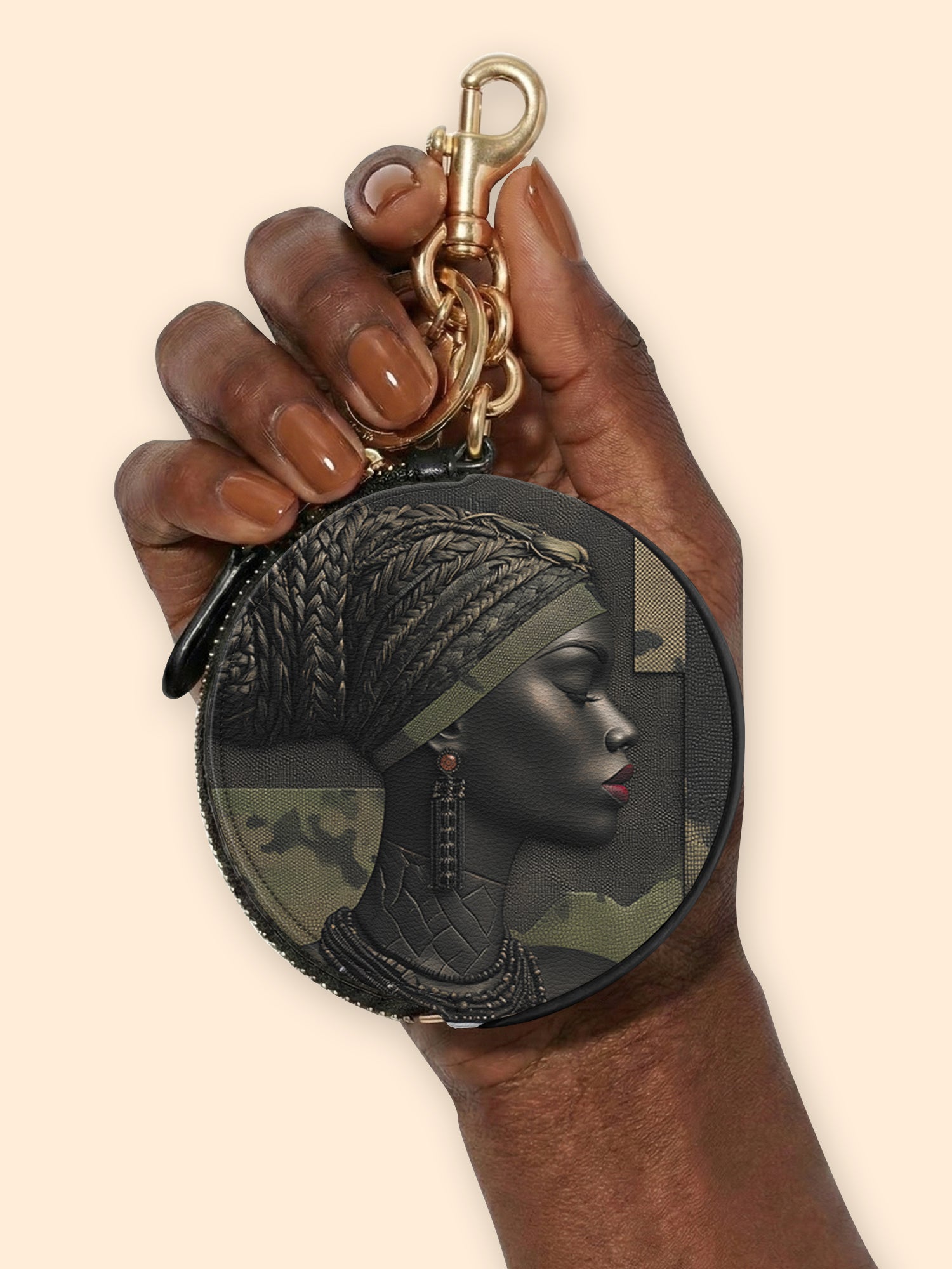 Braided Majesty Circular Coin Pouch Bag Charm QR0XD973