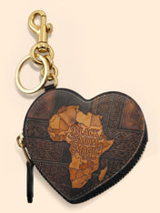 Black Mom Magic Heart Coin Pouch Bag Charm QR0XD1047