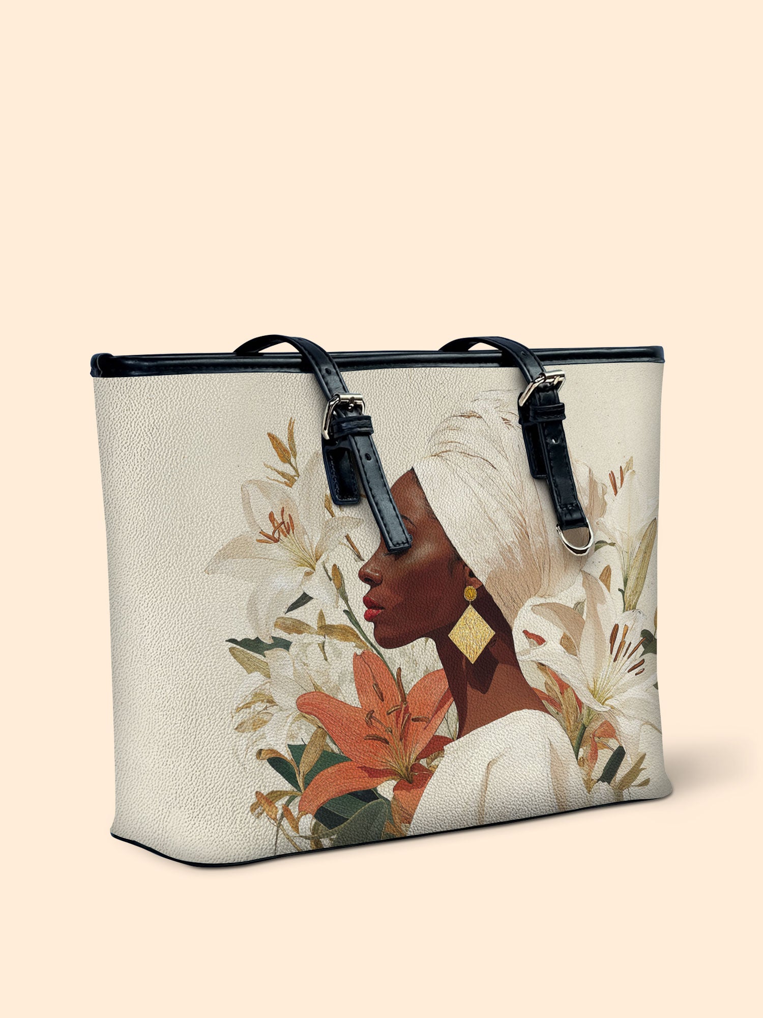 The Purity of Grace Leather Bucket Bag QR0HH165
