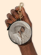 Wild Honey Circular Coin Pouch Bag Charm QR0TD447