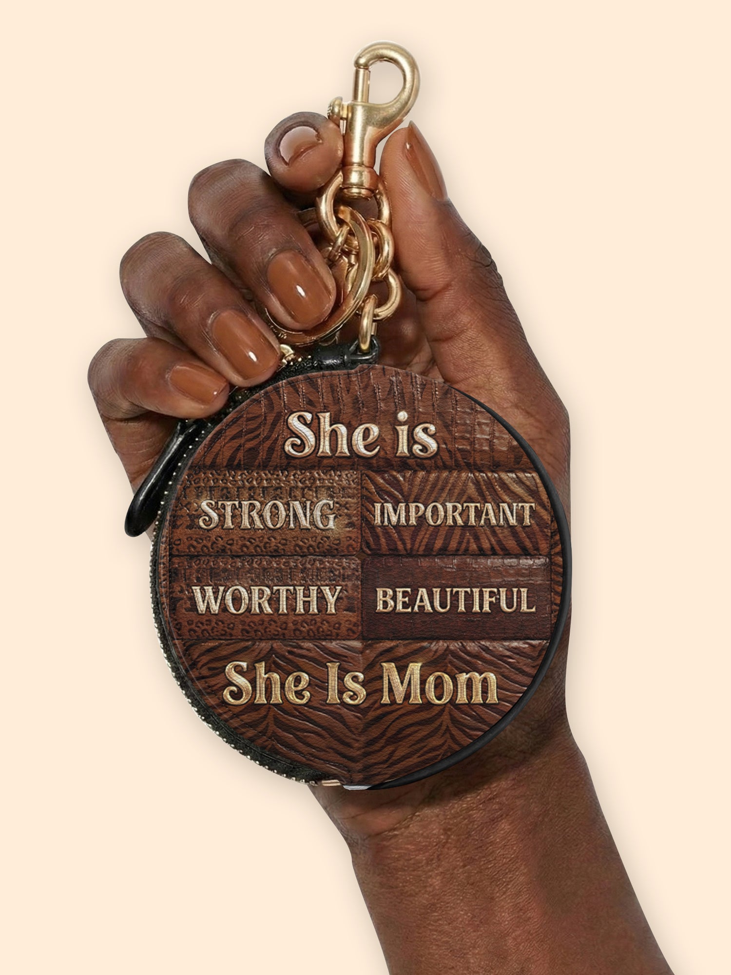 Legacy Mama Circular Coin Pouch Bag Charm QR0TD664