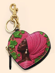 Pearl Legacy Heart Coin Pouch Bag Charm QR0TD704