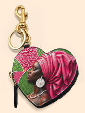 Bloom Worthy Heart Coin Pouch Bag Charm QR0TD706
