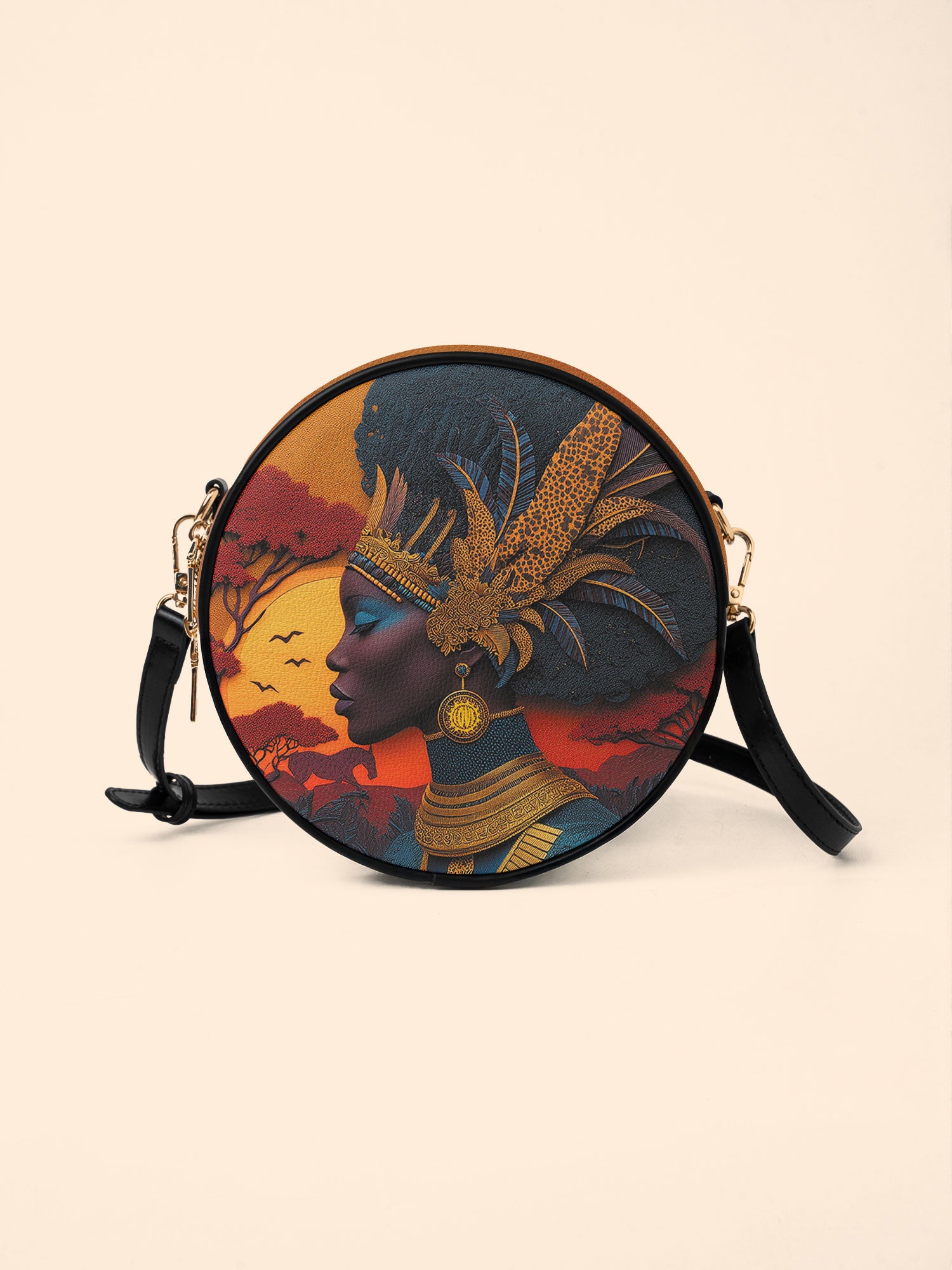 African Aspirations Circle Crossbody Bag QR0HH010
