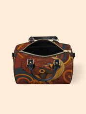 Royal Vision Leather Boston Bag QR0TD313