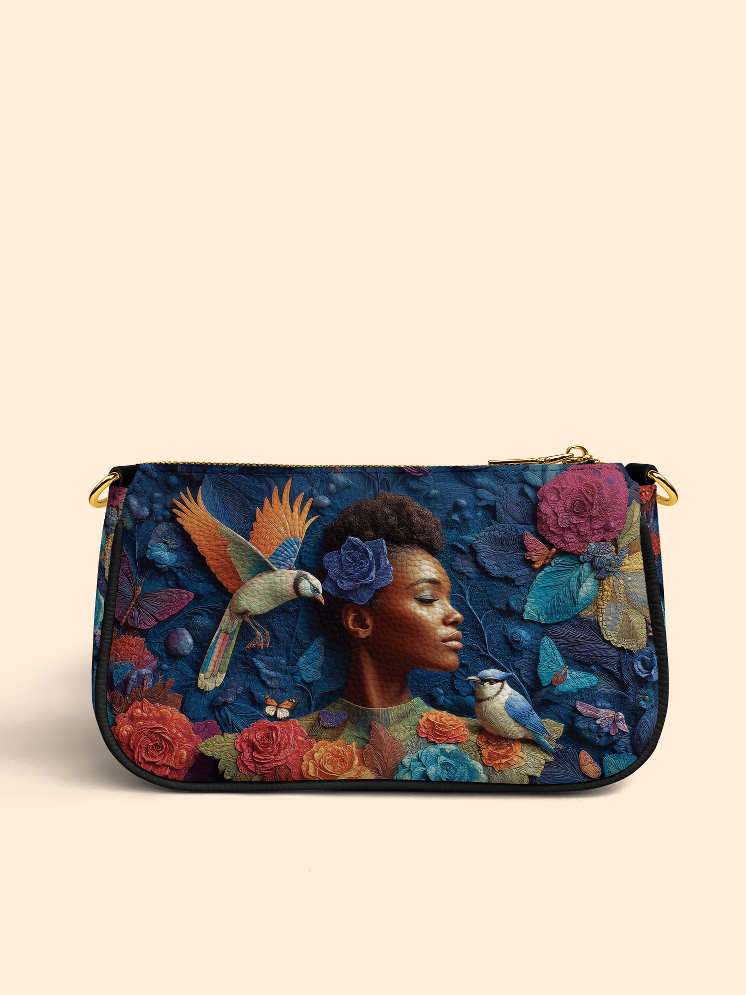 Blue Garden Classic Zip Pochette QR0XD231