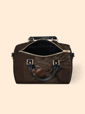 Back To Africa V1 Leather Boston Bag QR0XD730