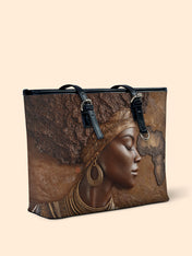 African Roots Leather Bucket Bag QR0TD421