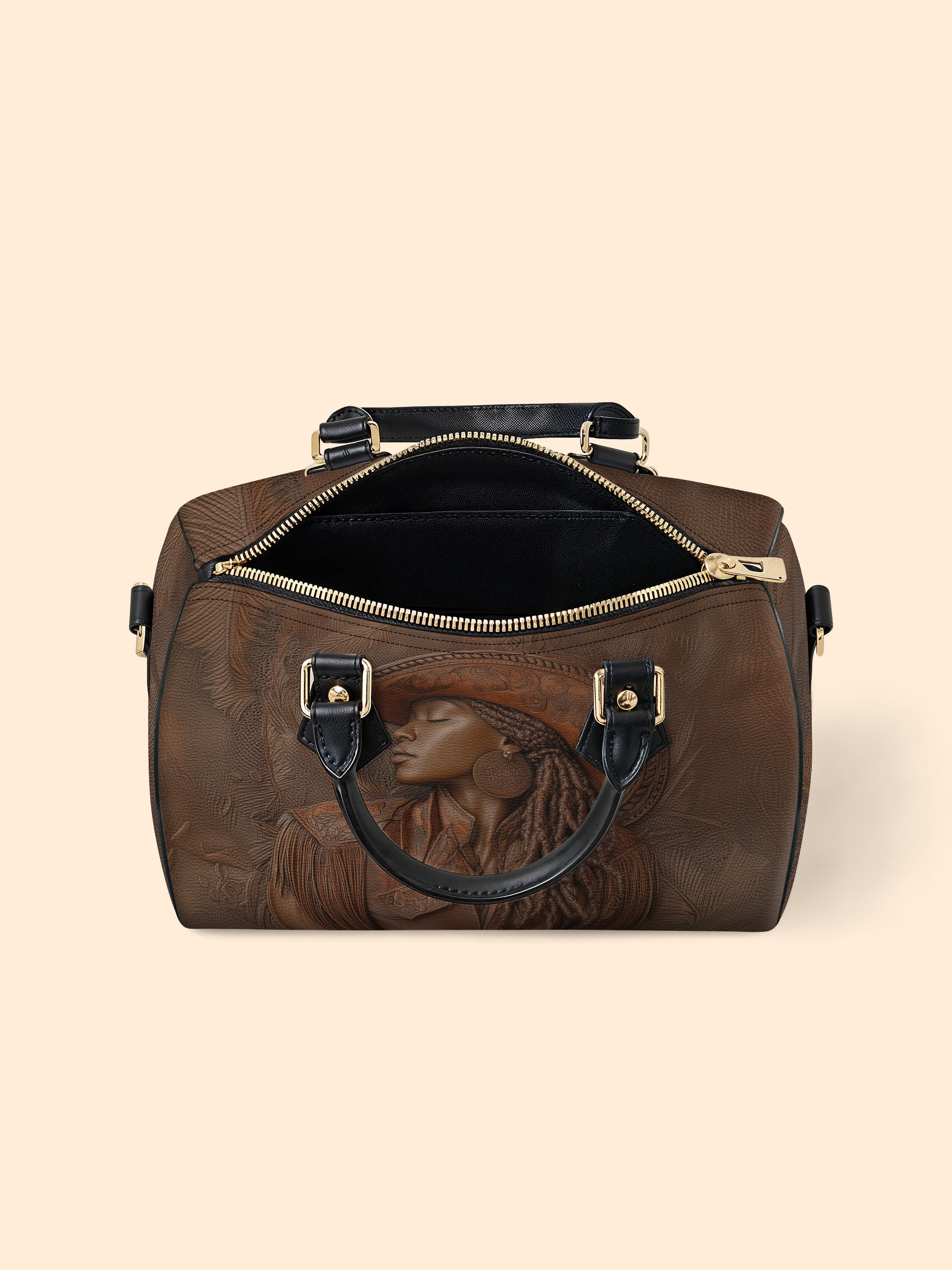 Cowgirl Vibes Leather Boston Bag QR0TD301