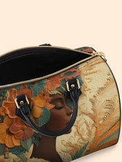 Blossom Divinity Leather Boston Bag QR0HH070