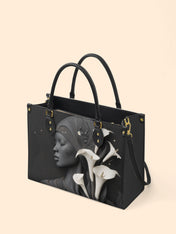Lunar Silhouette Premium Leather Handbag QR0TD207