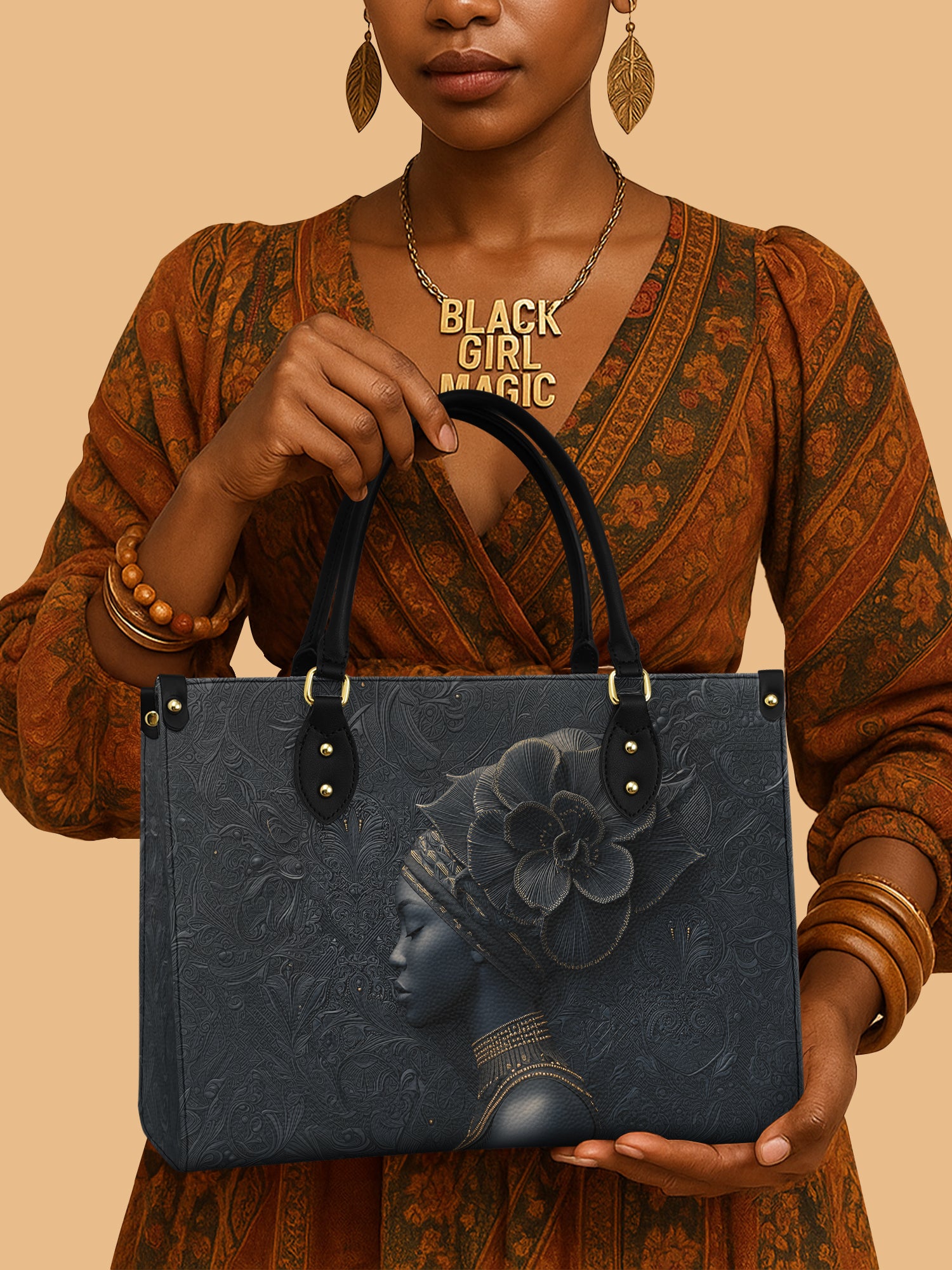 Shadow Orchid Premium Leather Handbag QR0TV147