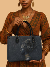 Shadow Orchid Premium Leather Handbag QR0TV147
