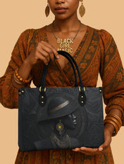 Midnight Glow Premium Leather Handbag QR0TD278