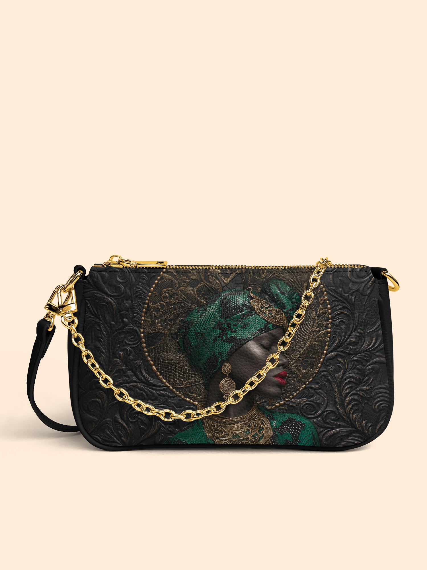 African Serpent Classic Zip Pochette QR0XD473
