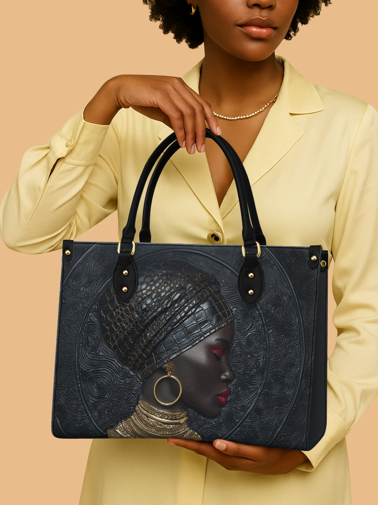 Artistry of Africa Premium Leather Handbag QR0XD462