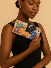 Black Classy Tab Closure Wallet