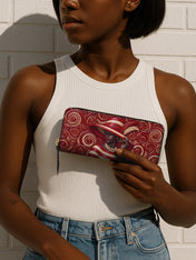 Anointed in Crimson Slimline Zippy Wallet QR0XD100