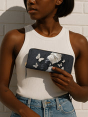 Silent Grace Slimline Zippy Wallet QR0TV255