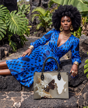 African Brilliance Premium Leather Handbag QR0XD536