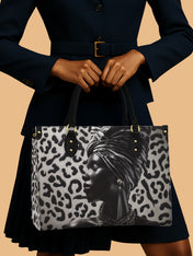 Ardora Leopard Premium Leather Handbag QR0XD464