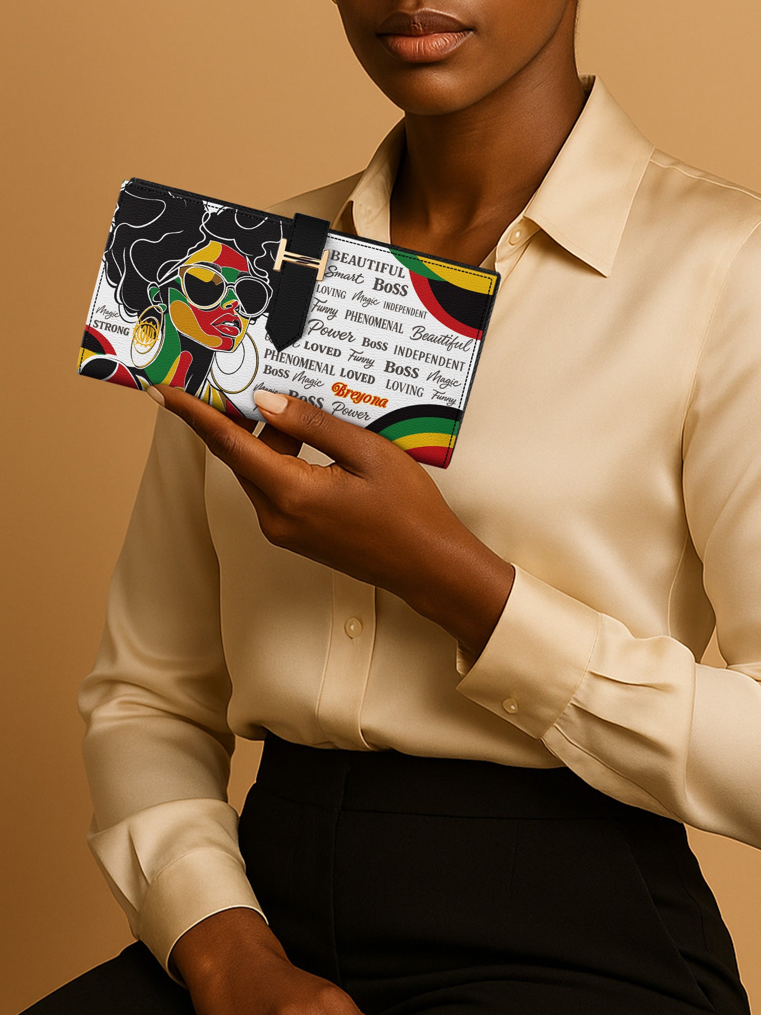 Queen Power Tab Closure Wallet