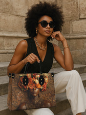 Floral Goddess Premium Leather Handbag QR0TV043
