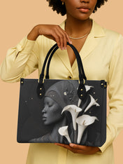 Lunar Silhouette Premium Leather Handbag QR0TD207