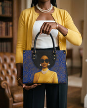 Legacy In Blue Premium Leather Handbag QR0TV284
