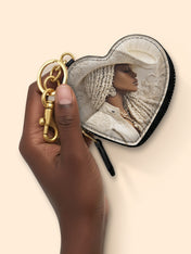Wild Honey Heart Coin Pouch Bag Charm QR0TD447