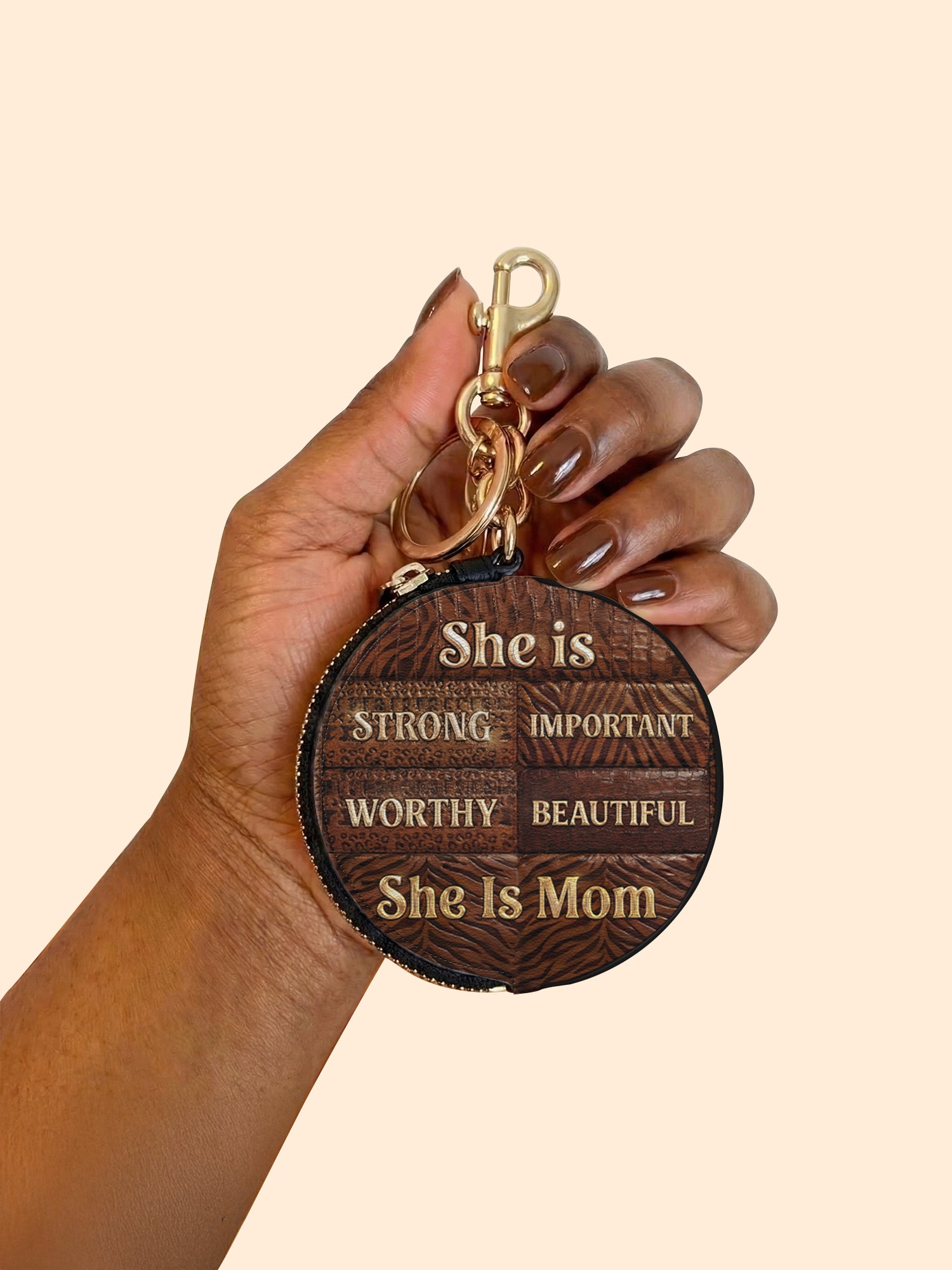 Legacy Mama Circular Coin Pouch Bag Charm QR0TD664