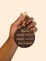 Legacy Mama Circular Coin Pouch Bag Charm QR0TD664