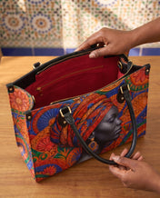 Ancestral Veil Premium Leather Handbag QR0TD701