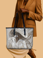 Ebony Dust Leather Bucket Bag QR0TD449