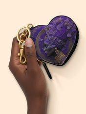 Divine Majesty Heart Coin Pouch Bag Charm QR0XD650