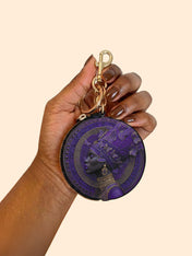 Divine Majesty Circular Coin Pouch Bag Charm QR0XD650