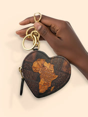 Black Mom Magic Heart Coin Pouch Bag Charm QR0XD1047