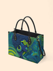 Noir Gaze Premium Leather Handbag QR0TD310