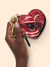Anointed in Crimson Heart Coin Pouch Bag Charm QR0XD100