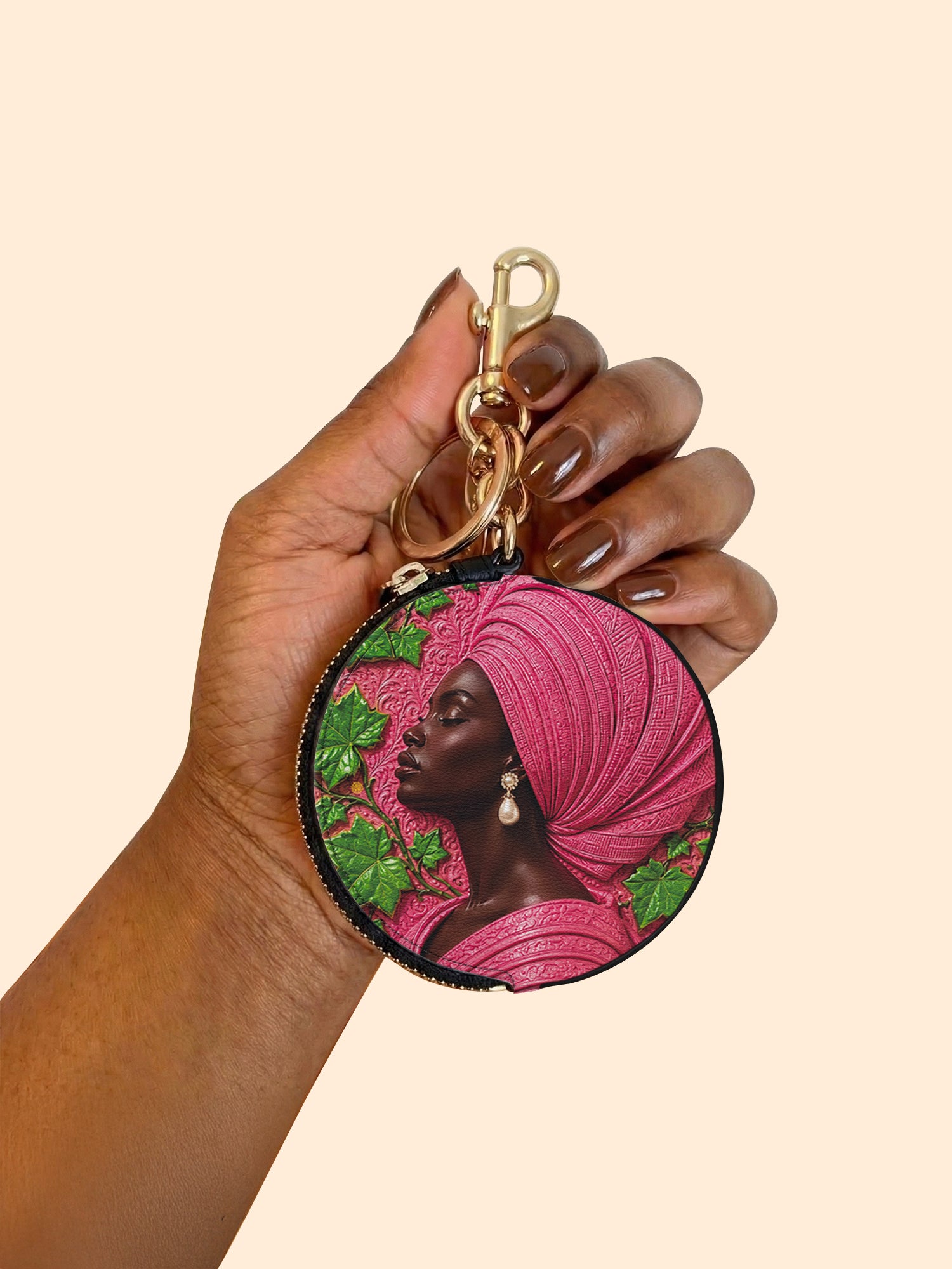 Pearl Legacy Circular Coin Pouch Bag Charm QR0TD704