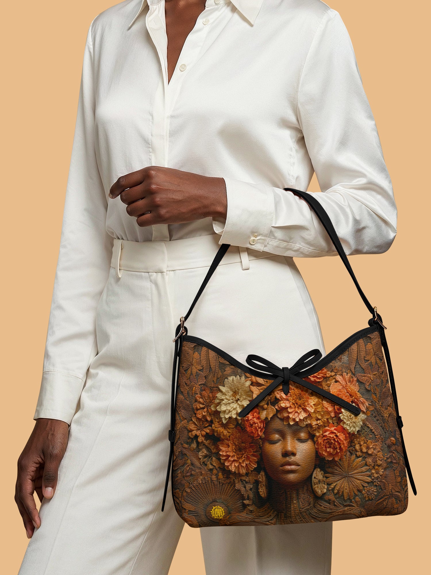 Afro Flora Bowline Hobo Bag QR0TV107