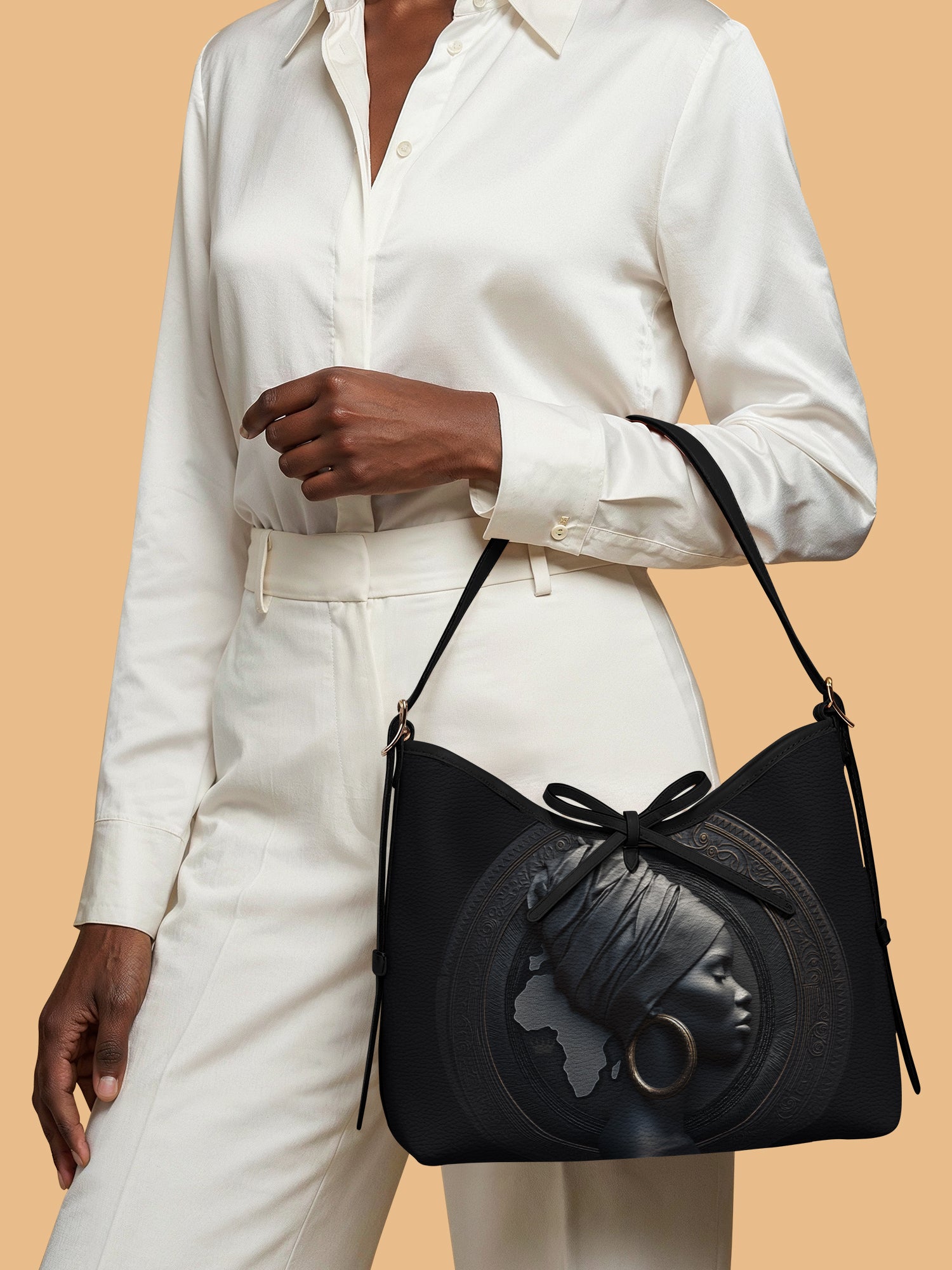 Pure Ebony Bowline Hobo Bag QR0TD645