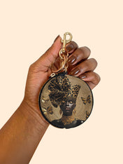 Absolute Allure Circular Coin Pouch Bag Charm QR0XD642