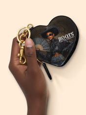 Color Strong Heart Coin Pouch Bag Charm QR0XD228