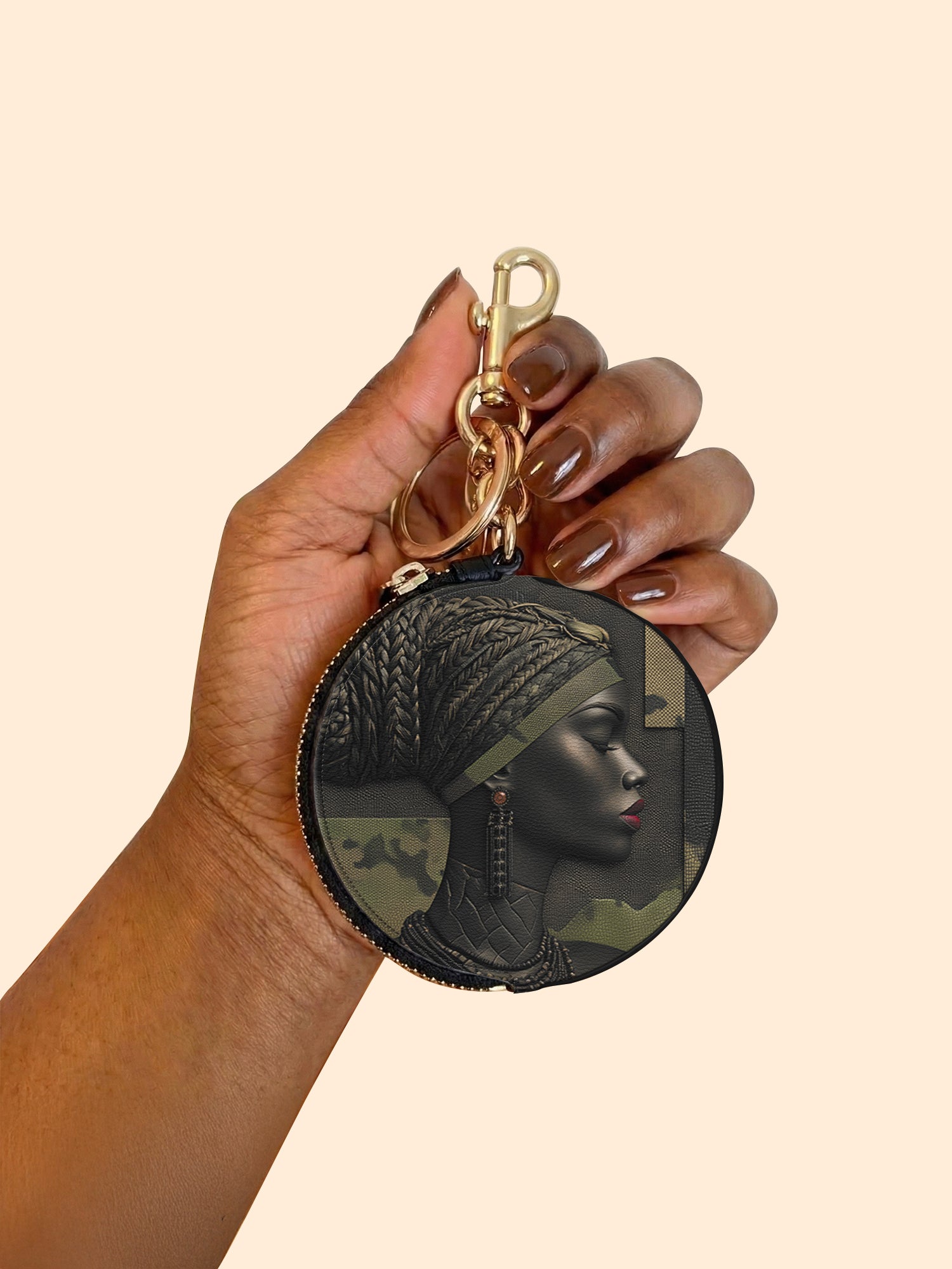 Braided Majesty Circular Coin Pouch Bag Charm QR0XD973