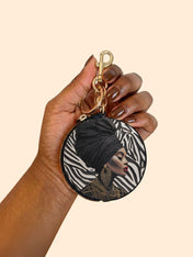 Wild Grace Circular Coin Pouch Bag Charm QR0TV134