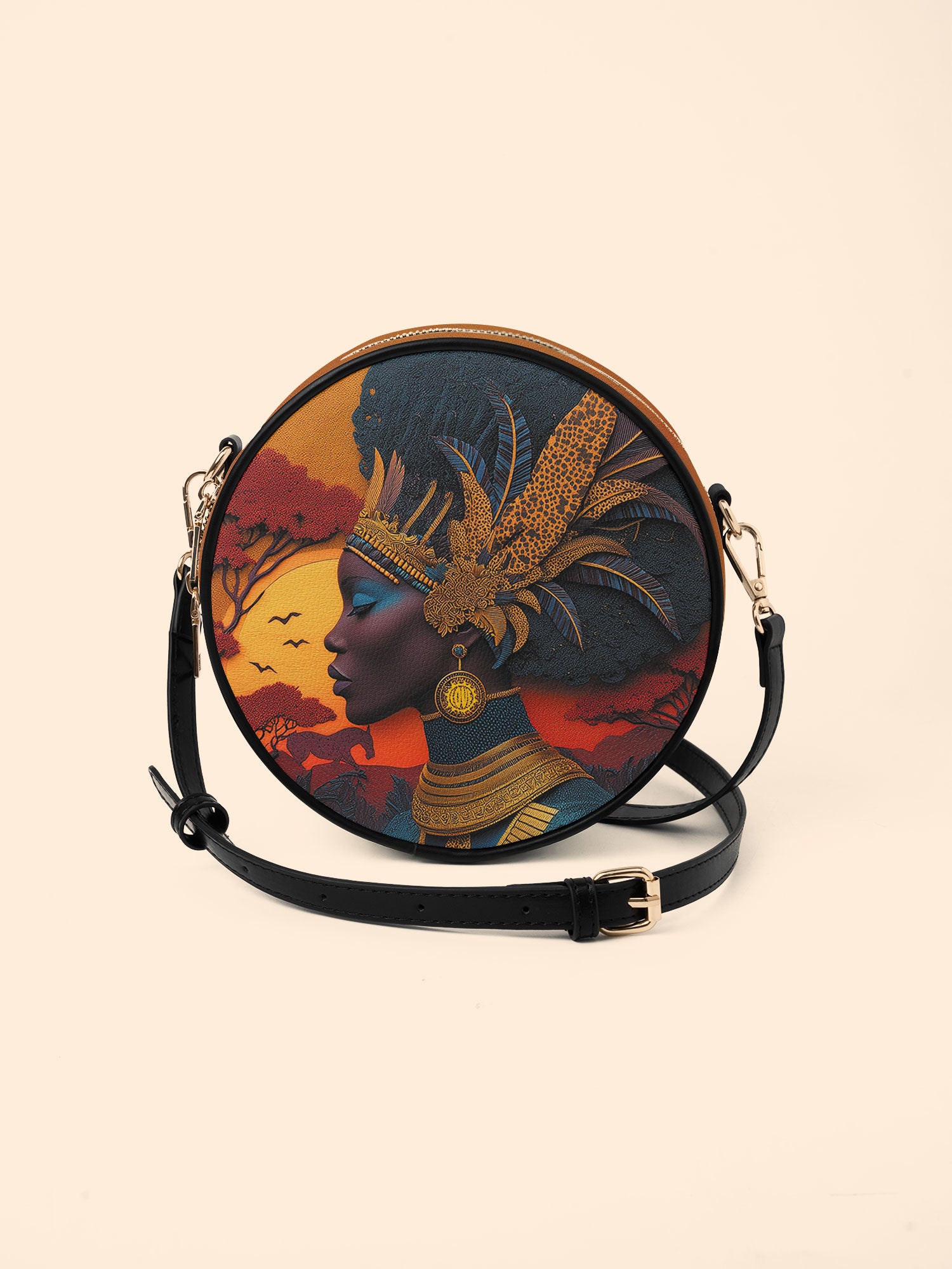 African Aspirations Circle Crossbody Bag QR0HH010
