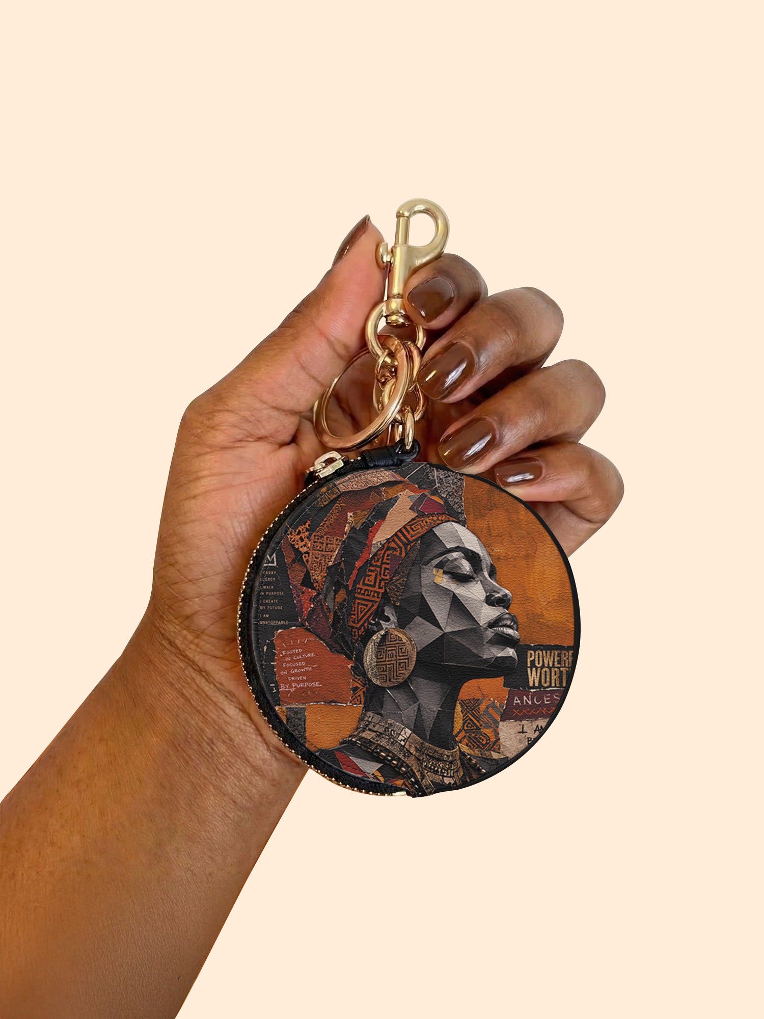Unstoppable Soul Circular Coin Pouch Bag Charm QR0HH211