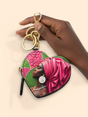 Bloom Worthy Heart Coin Pouch Bag Charm QR0TD706